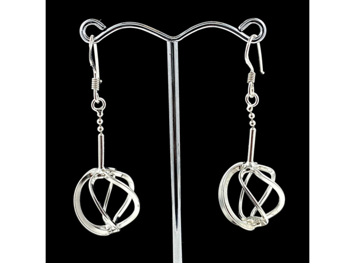 Boucles d'oreilles  Sans Pierre et Argent Massif