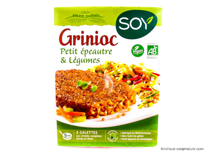 Grinioc Petit Épeautre Légumes Bio 2x100g