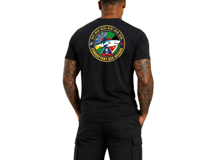 T-shirt requin noir Ultramarins – Combattant des mers