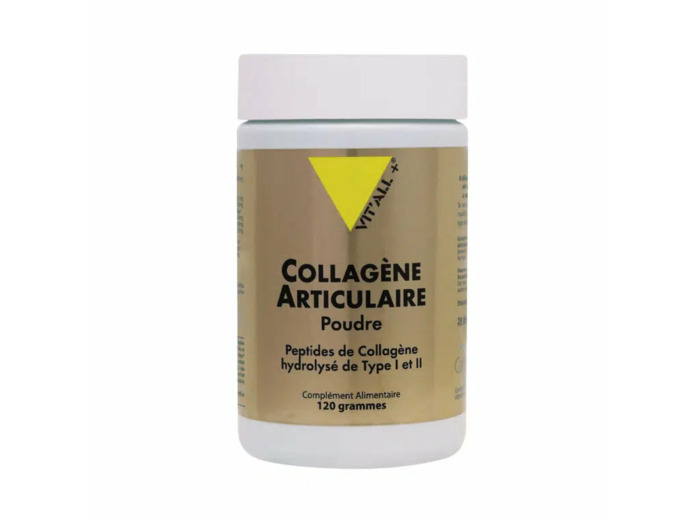 Collagène articulaire en poudre-Type I et II-120g-Vit'all+