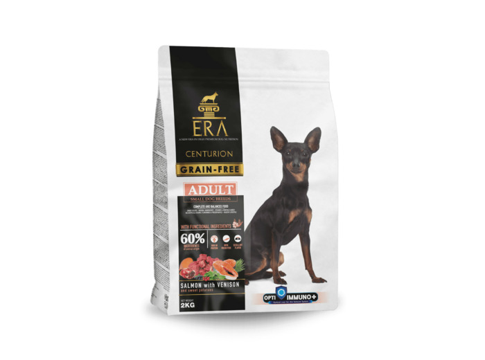 ERA Centurion Grain Free au Saumon et au Cerf pour les chiens adultes de Petites Races - 2KG