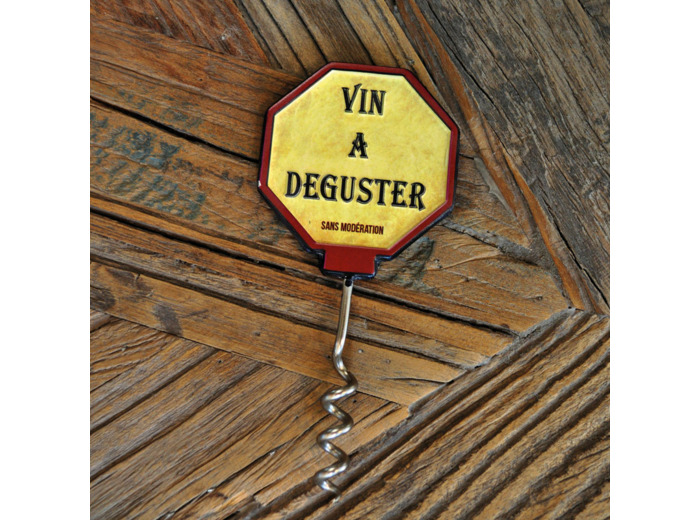 Tire-bouchon bouteille rétro 6x12x1cm