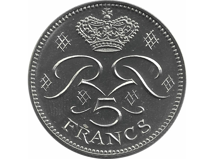 MONACO 5 FRANCS 1975 FDC