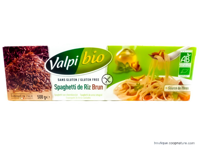 Spaghettis de Riz Brun Sans Gluten Bio 500g