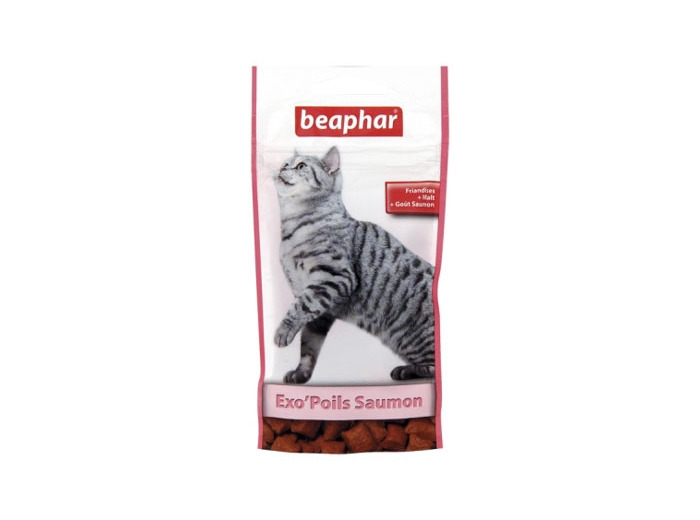 Friandises Exo'Poils goût saumon au malt pour chat - 35g