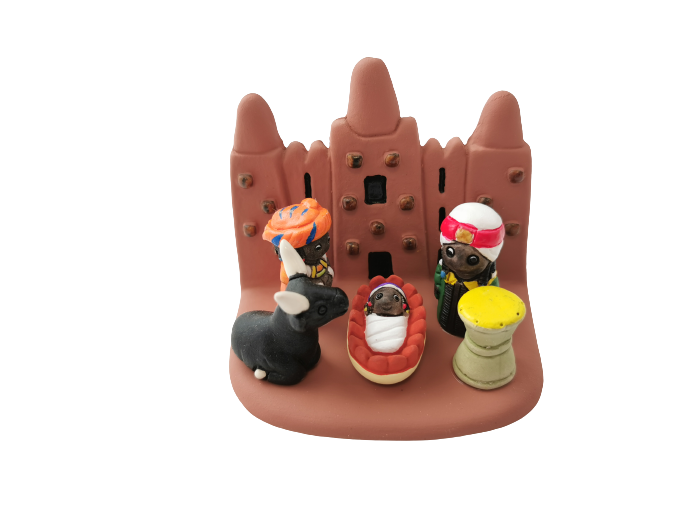 CRECHE en céramique BLOC 8x7cm- MALI