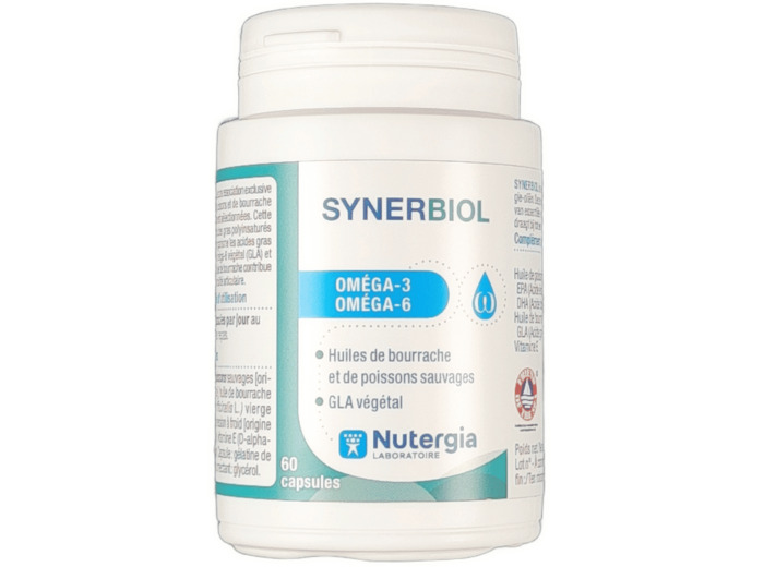 Synerbiol Oméga-3 Oméga-6 par 60 Capsules