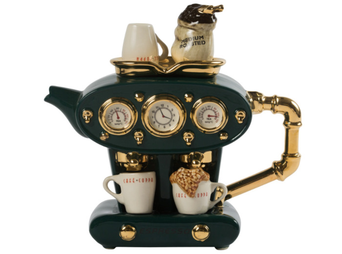 Théière excentrique anglaise espresso vert