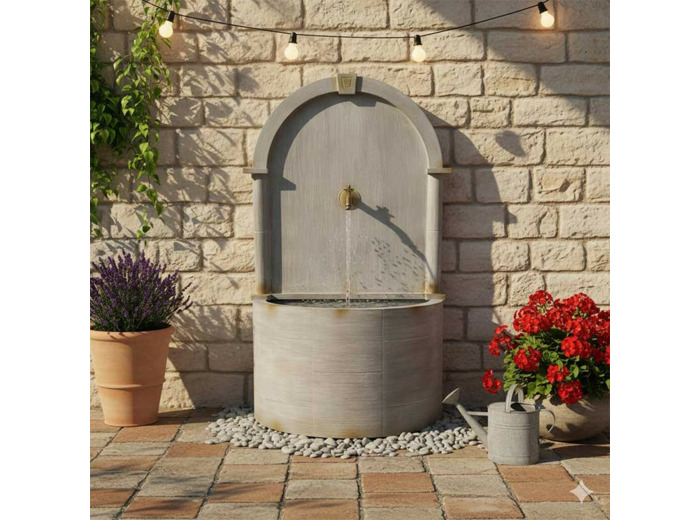 Fontaine murale jardin 83x41x142cm