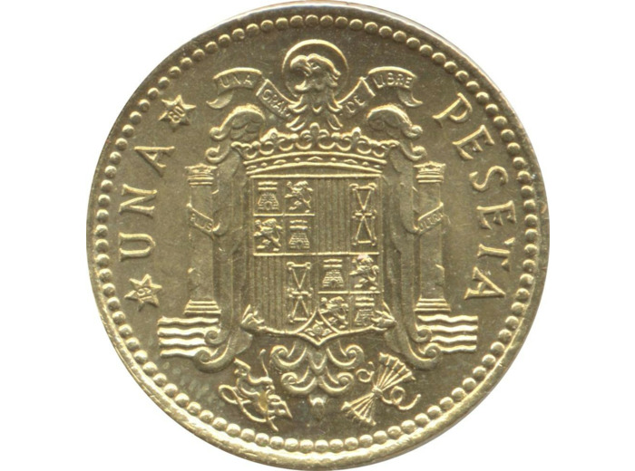 ESPAGNE 1 PESETA 1975 (80) SUP
