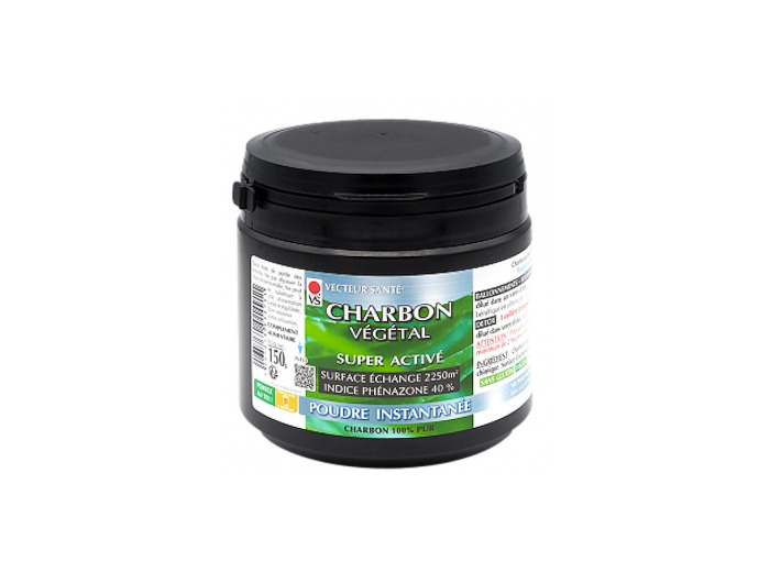 Charbon végétal super activé Poudre Instantanée 150g