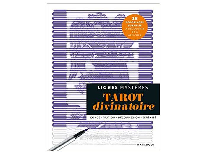 Tarot divinatoire. 28 coloriages surprise à découvrir et à afficher