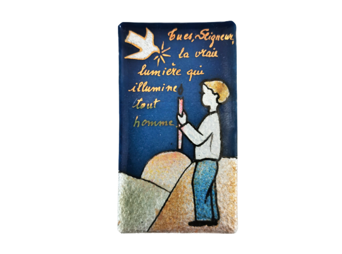 Flamme & Foi Garçon 7X4cm - EMAUX DU LIBAN