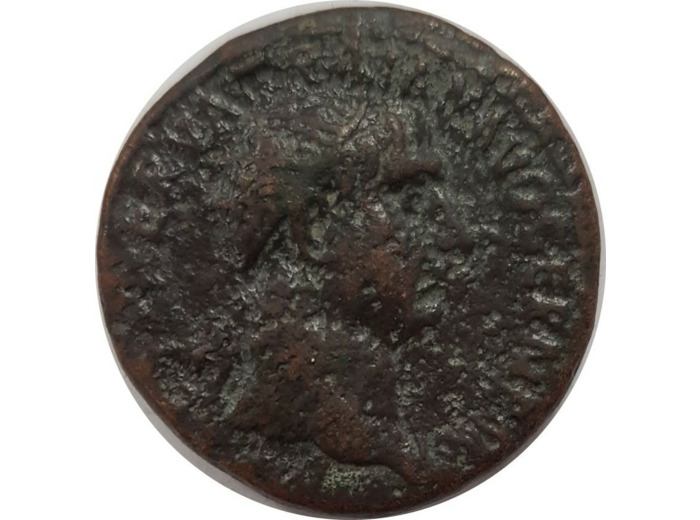 TRAJAN (98-117) DUPONDIUS IMP CAES NERVA TRAIAN AVG GERM P M TB (Ric 428)