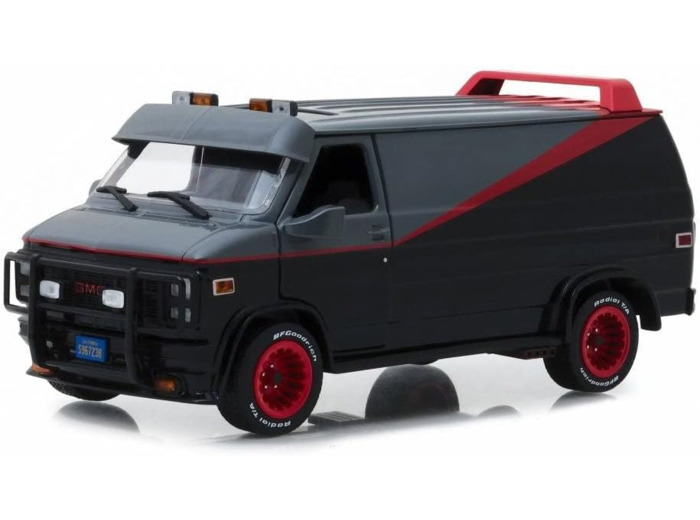 GMC Vandura L'agence Tout Risque Noir et gris 1/24 - Greenlignt 84072