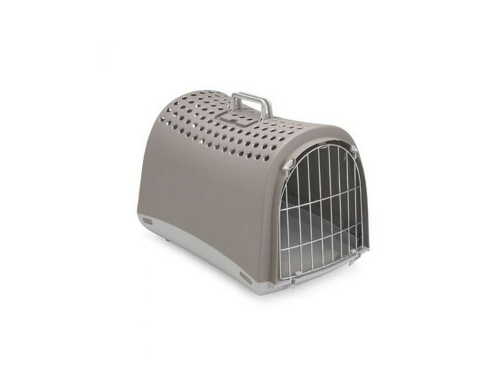 Cage de transport "Linus" Gris - 50 x 32 x 34.5cm