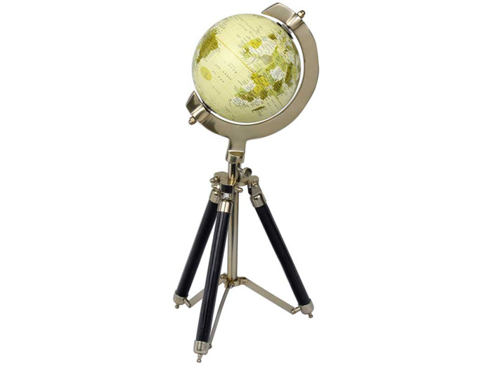 Globe terrestre déco sur pieds 15x13x39cm