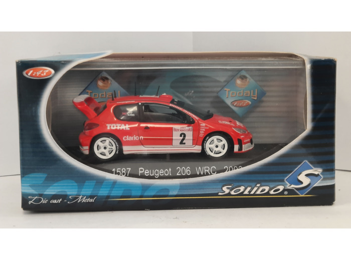 PEUGEOT 206 WRC 2003 SOLIDO 1/43 BOITE D'ORIGINE