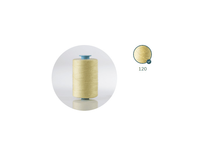 ZX 75 - 120 PAILLE FIL À COUDRE 100% POLYESTER TRÈS RÉSISTANT bobine 1000m