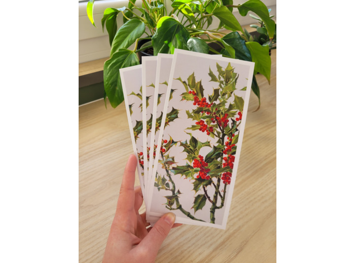 Carte fleur de naissance - Décembre