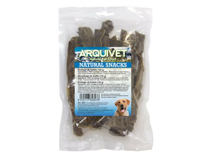 Oesophage de buffle, pour chien - 100g