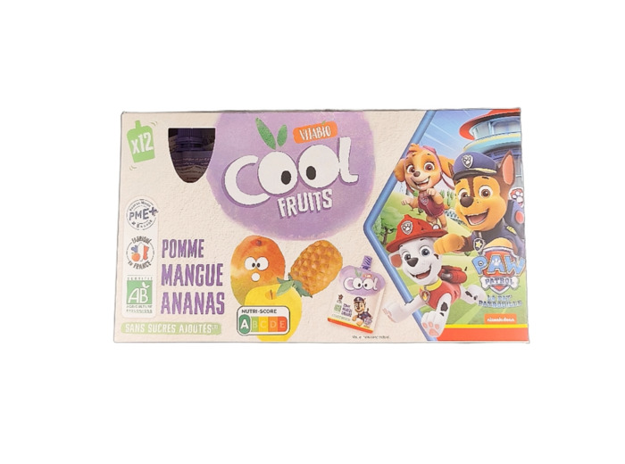 Cool Fruits Pomme Mangue Ananas 12x90g Bio
