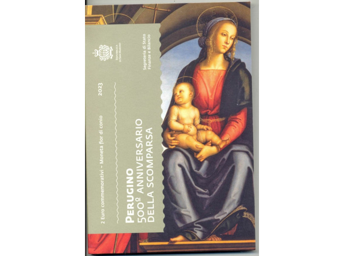 SAINT MARIN 2023 2 EURO COMMEMORATIVE PERUGINO BU