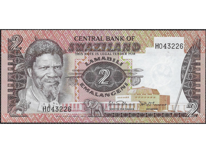 SWAZILAND 2 EMALANGENI Non daté (1984) Série HO NEUF (W8b)