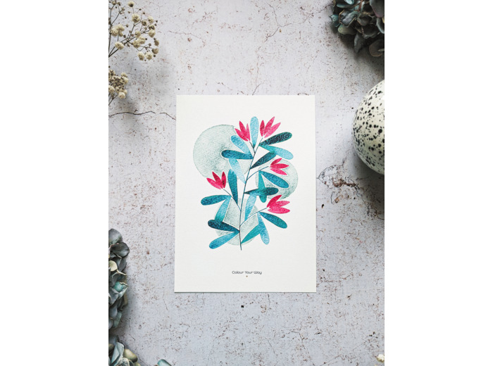 Affiche "Fleurs en rondeur"