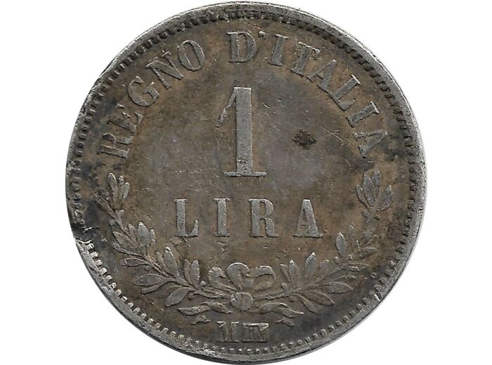 ITALIE 1 LIRE 1863 MBN TB