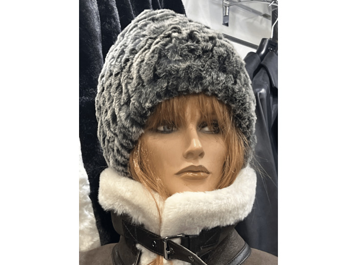 BF600 Bonnet femme rex gris