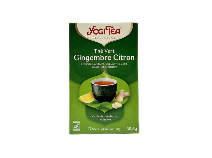 Thé Vert Gingembre Citron Bio 30,6g