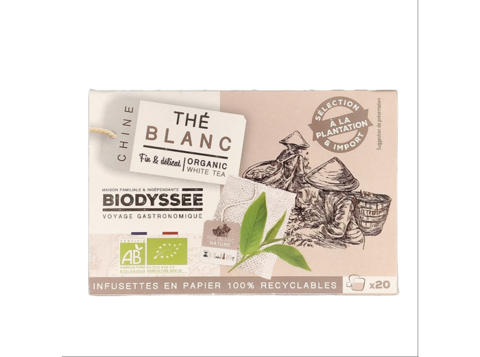 Thé Blanc Ceylan Infusion x20 Bio