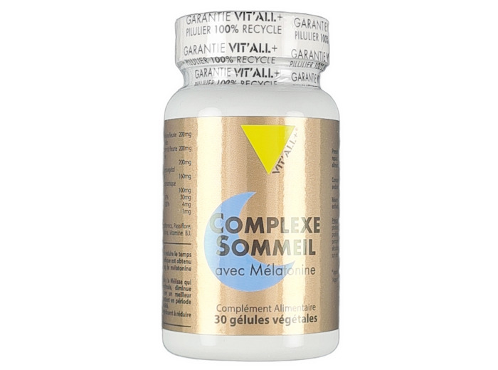 Complexe Sommeil Avec Mélatonine 30 Gélules Végétales