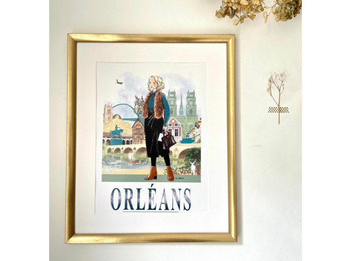 Orléans- affiche, carte postale