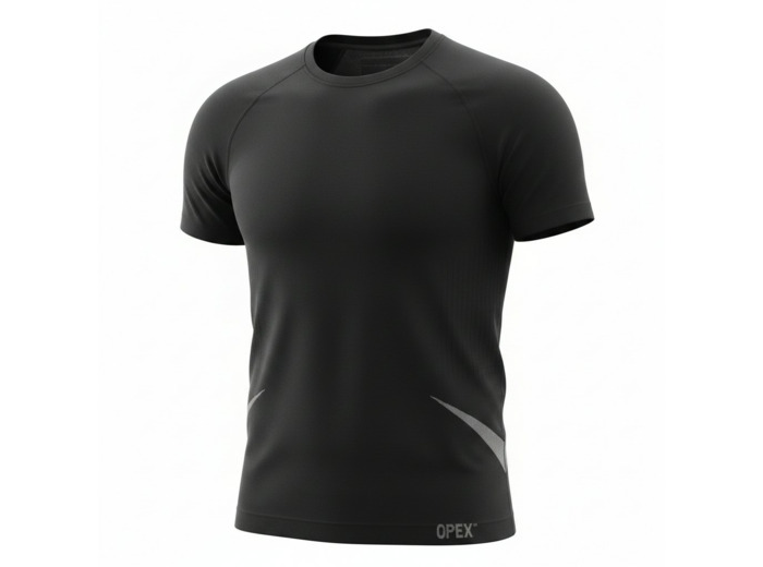 T-shirt sans couture respirant Seamless Opex, noir