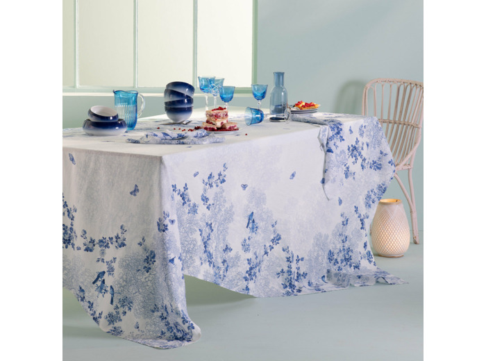 Nappe VOLIERE BLEU Garnier-Thiebaut