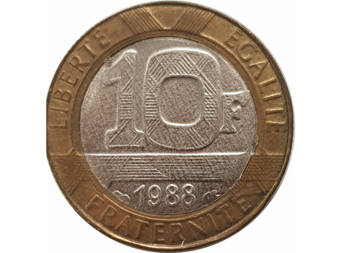 FRANCE 10 FRANCS GENIE 1988 FAUSSE TB+ N2