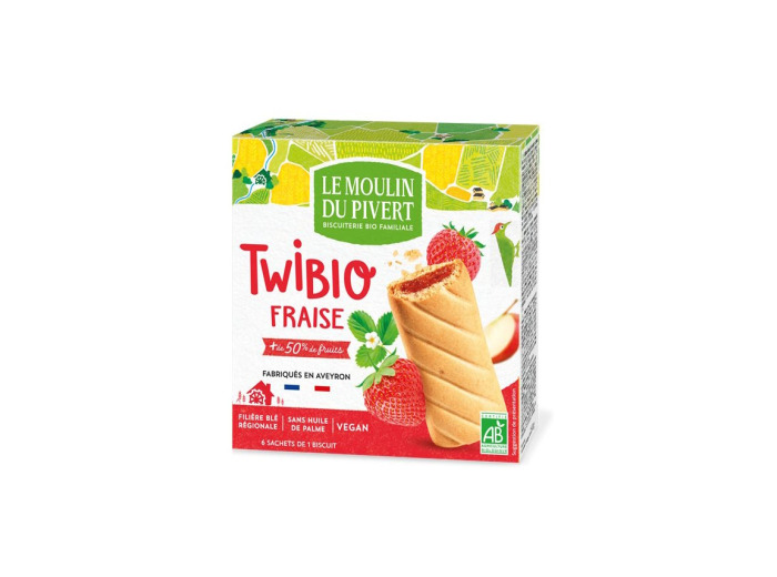 Twibio Fourrés Fraise 150g