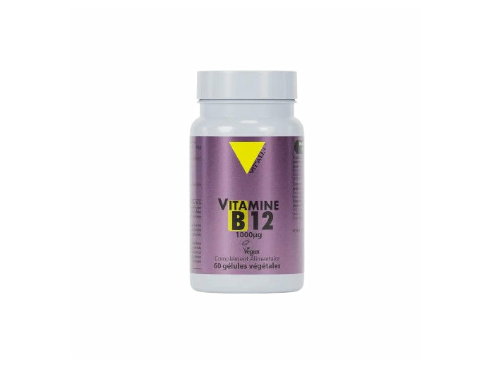 Vitamine B12 Forme Active 1000 µg-60 Gélules Végétales-Vit'all+