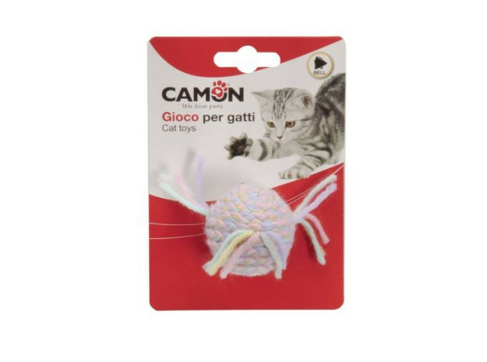 Balle + clochette pour chat - Ø4cm