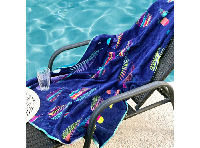 Drap de plage PLUMES MARINA Garnier-Thiebaut