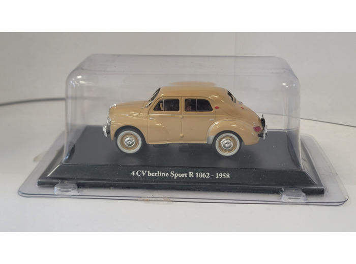 RENAULT 4 CV BERLINE SPORT R 1062 1958 1/43 BOITE D'ORIGINE