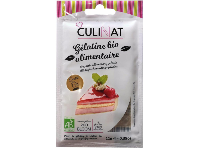 Gelatine feuille (5/7) 11g Culinat