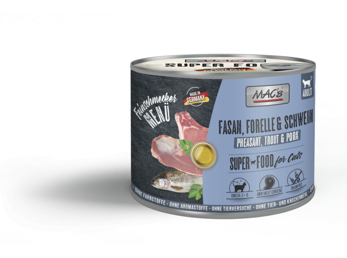 MAC's Faisan, truite & Porc pour chat - 200g