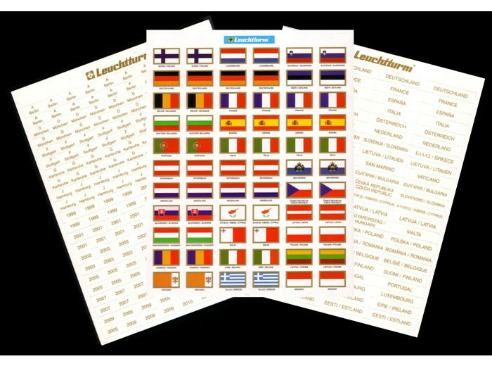 ETIQUETTES DRAPEAUX des 24 pays de la communaute europeenne 321082
