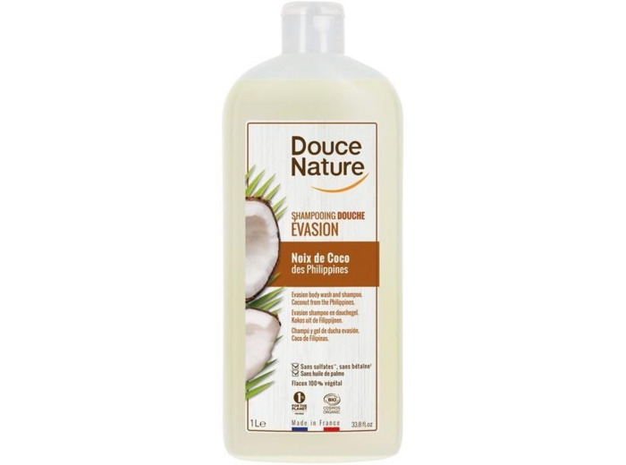 Shampooing douche Evasion Noix de coco-1L-Douce Nature