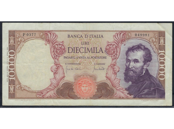 ITALIE 10000 LIRE 8-6-1970 P0377 TTB