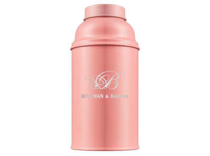 Boîte à thé biberon 100gr rose mat