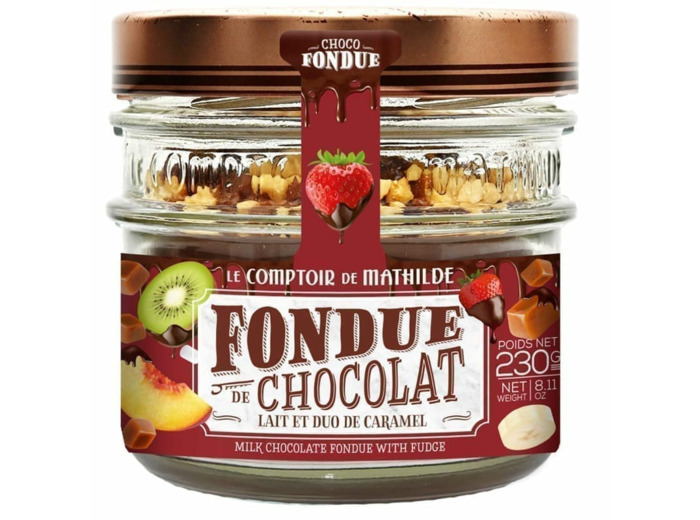 Fondue De Chocolat Lait Et Duo De Caramel 230G